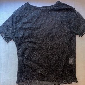 Brandy Melville Mesh Sparkly Top